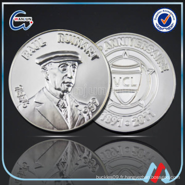 Monnaie originale décorative en nickel noir 3D